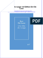 PDF of Une Tete de Nuage 1St Edition Erri de Luca Full Chapter Ebook