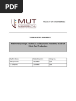 Technical and Economic Feasibility Study of Nitric Acid Production (Comms)