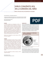 CMV Congenito Rol Etiologico en La Sordera Del Niño