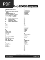 CE INT Progress Tests - Answer - Key