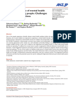 Stemming The Tide of Mental Health Problems in Young People: Challenges and Potential Solutions