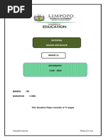 GEOG Grade 11 Mid-Year Exam 2024 QP - 053140