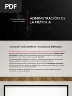 Administraión de La Memoria