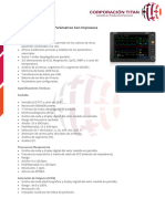 Ft-Monitor Paciente 5 Parametros Con Impresora Umec 10 Titan