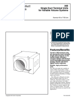 Product Data: 35E Single Duct Terminal Units For Variable Volume Systems