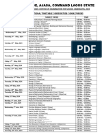 2024 Waec Timetable