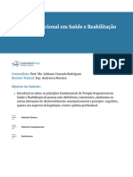 Terapia Ocupacional em Saúde e Reabilitação 1