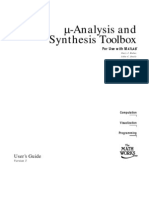 Mu Analysis and Synthesis Toolbox