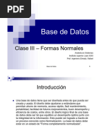 Clase III - Formas Normales