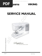 Husqvarna/Viking Sapphire Series Sewing Machine Service Manual