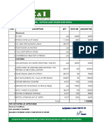 S.No. Discription QTY Rate Inr Amount Inr Date: 14/02/2024: Costing - Kapoor Lamp Shades Nsez Noida