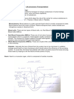 Notes Life Processes (Transportation)