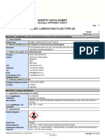 Type OS Lubricating Fluid SDS