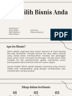 Kewirausahaan - Memilih Bisnis Anda