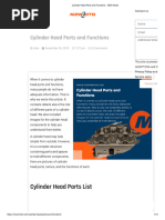 Cylinder Head Parts and Functions - MZW Motor