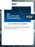 Lesson 1 - Ballistic and Cruise Missiles