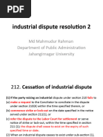 L10 Cessation of Industrial Dispute