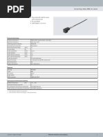 Data Sheet: - Plug Socket With Cable For Valves With E Solenoid Coils - Pre-Assembled - Cable Lengths 2.5 To 10 M