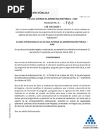 Resol 783 de 28-06-2023 Modificacion Resolucion 1149 de 2022 Calendario Académico 2023