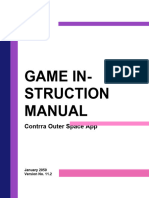 Game Instruction Manual Template