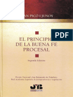 El Principio de La Buena Fe Procesal - Joan Picó I Junoy 2da Edición