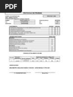 Protocolo de Pruebas Del Tablero Electricos