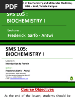 Biochemistry Lecture 2 Iddris