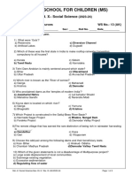 Udgam School For Children (MS) : Std. X - Social Science