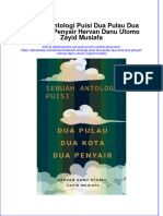 Full Download Sebuah Antologi Puisi Dua Pulau Dua Kota Dua Penyair Hervan Danu Utomo Zayid Musiafa Online Full Chapter PDF