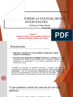 Rel Estatais - Semana 7 - Serviços Públicos - Principios e Formas de Prestacao