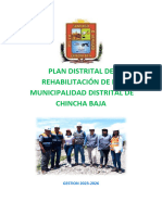 Plan de Rehabilitacion Del Distrito de Chincha Baja