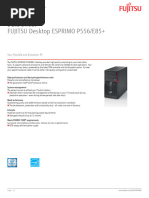 FUJITSU Desktop ESPRIMO P556/E85+: Data Sheet