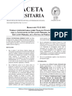 Publicación Gaceta Resolución VI-32-2021