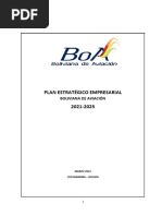 Pee 2021-2025 Plan Estrategico Empresarial Boliviana de Aviación