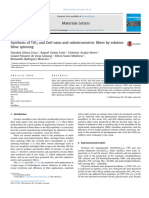 2016 Synthesis of TiO2 and ZnO Nano and Submicrometric Fibers by Solution Blow Spinning