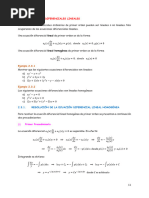 Ecuaciones Diferenciales Lineales