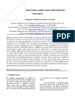 Design of An Industrial Shed Using Prestressed Concrete