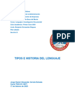 Tipos e Historia Del Lenguaje