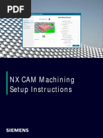 NX CAM Machining Setup Instructions Documentation