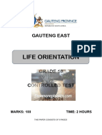 GP Life Orientation Grade 10 June 2024 QP Only