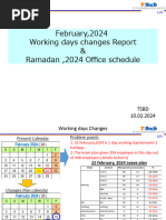 February, 2024 Holiday Schedule