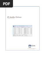 Axia-IP Audio Driver-Manual-v2.9.0.7