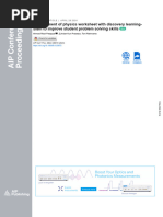 Development of Physics Worksheet With Discovery Learning-STEM To Improve Student Problem Solving Skills