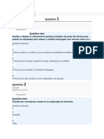 Teste 1 e 2 Comportamento Organizacional