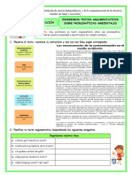 Ficha-Comun-Escribimos Textos Argumentativos Tiempos Verbales-27 de Mayo