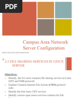 Chapter 2 Campus Area Network Server Configurations 2.3