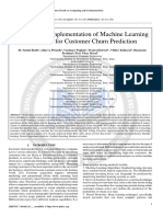 A Survey and Implementation of Machine Learning Algorithms For Customer Churn Prediction