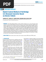 Hybrid Control Method of Full-Bridge LLC Resonant Converter Based On Electric Vehicle