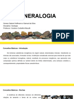 Introdução À Mineralogia e Propriedades Dos Minerais