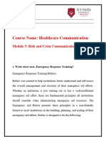 06-04 Assignment Module 5 Risk and Crisis Communication